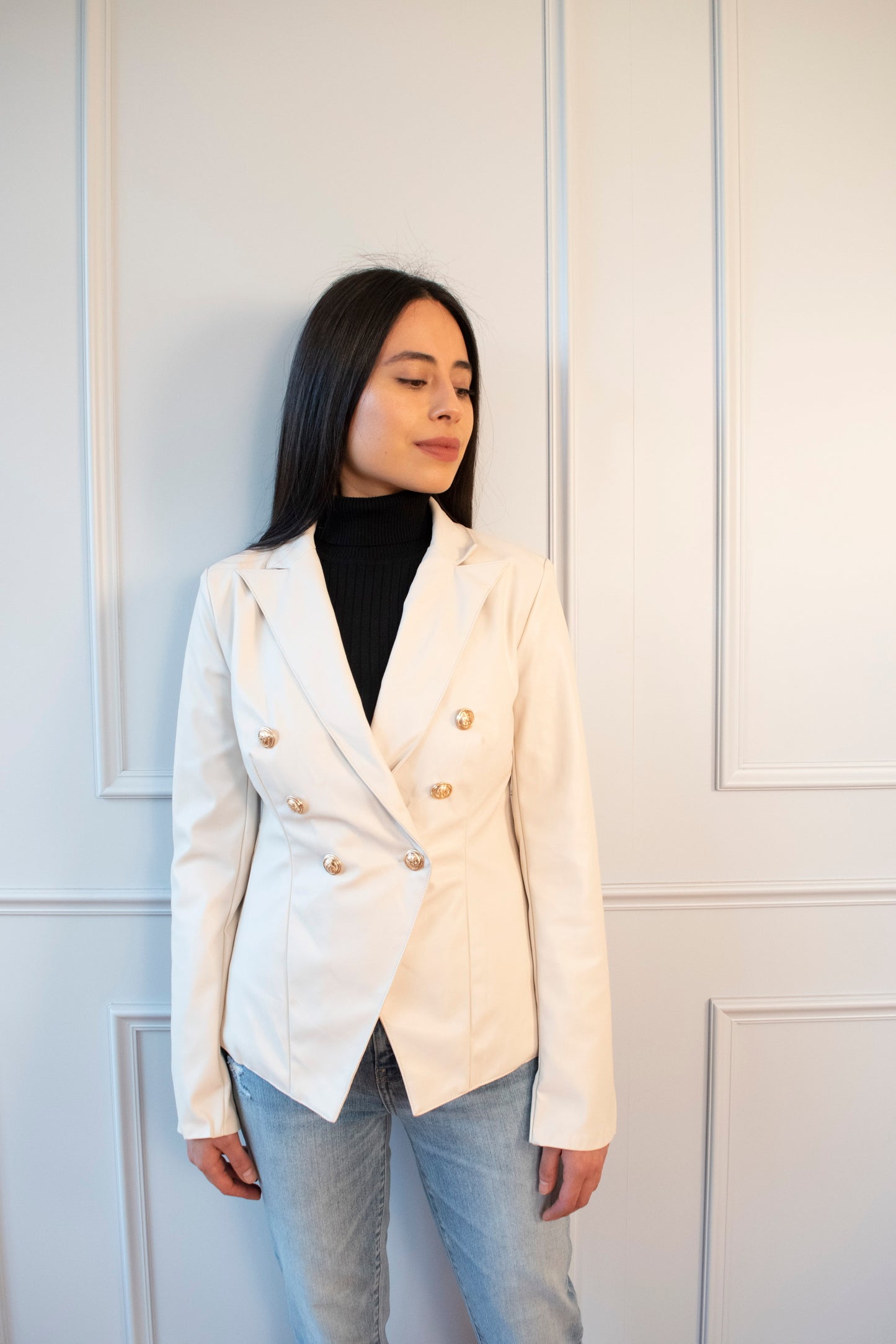 BLAZER PREMIUM EFECTO PIEL