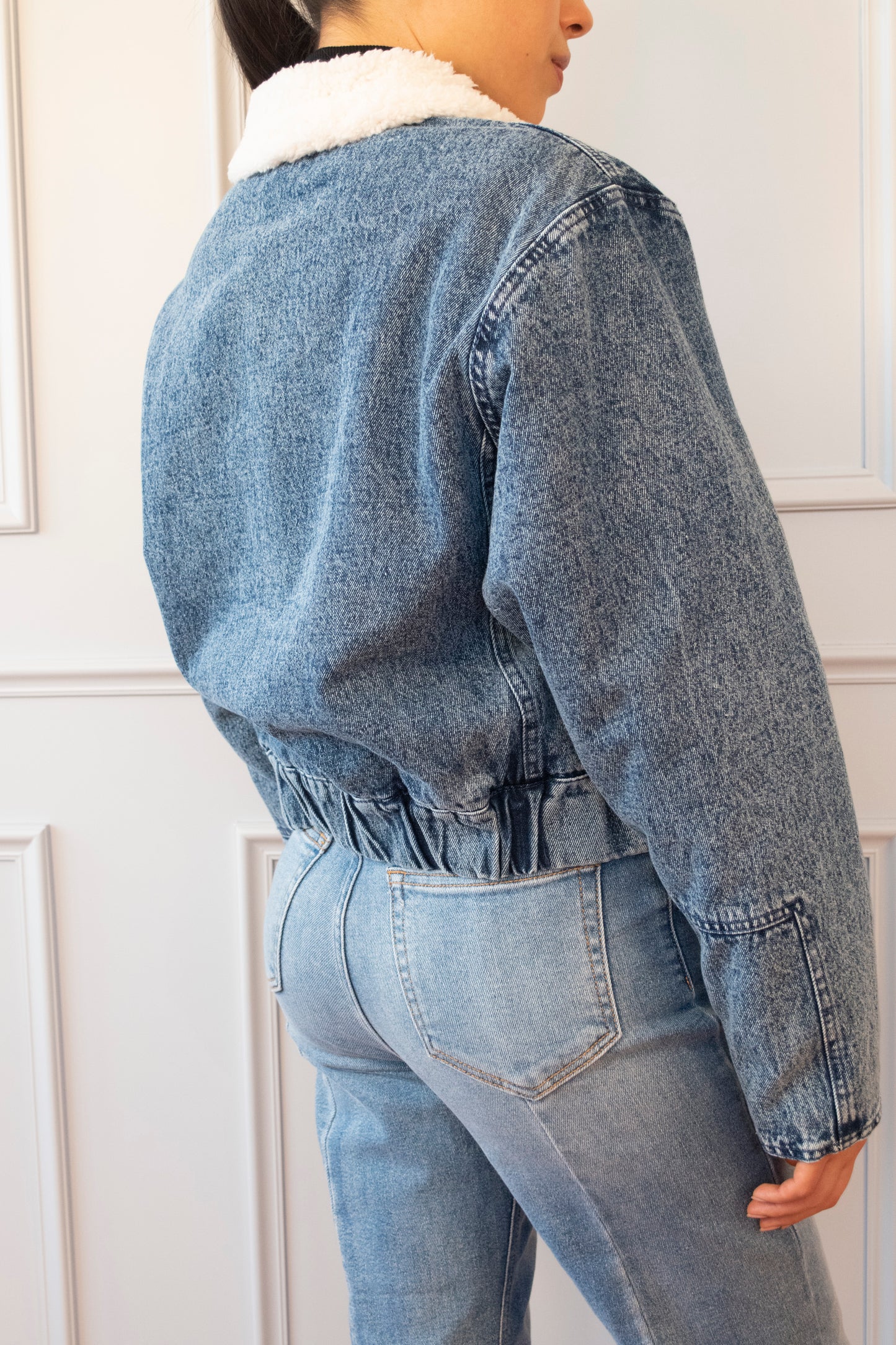 CHAMARRA DENIM BORREGUILLO