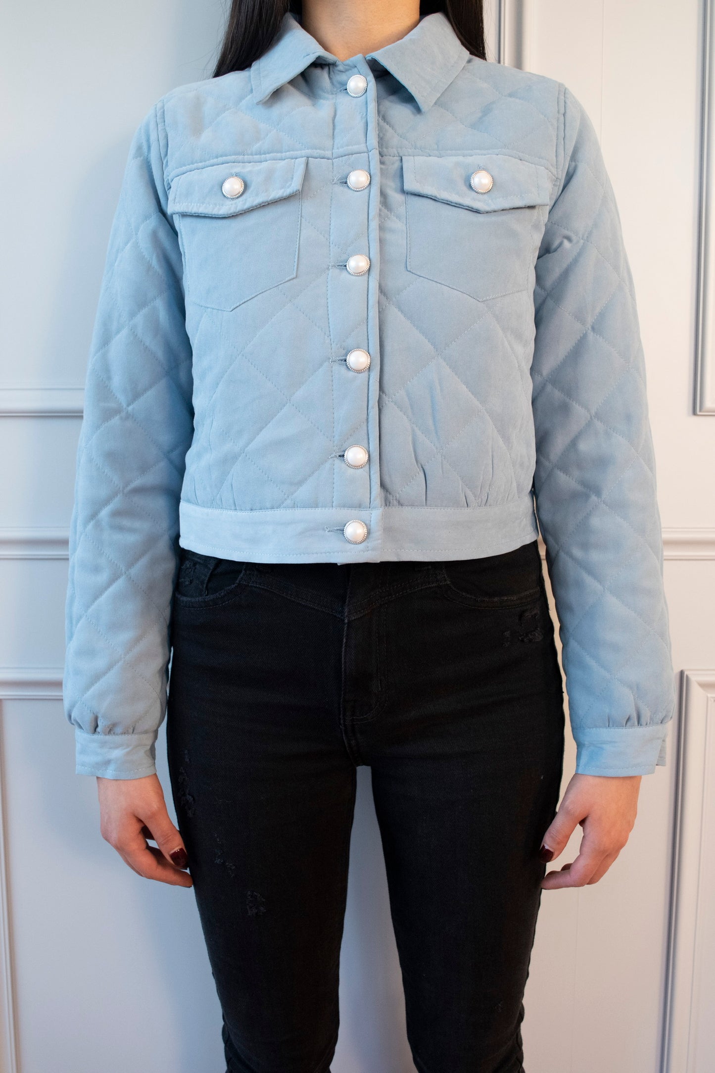 CHAMARRA CROP ACOLCHADA