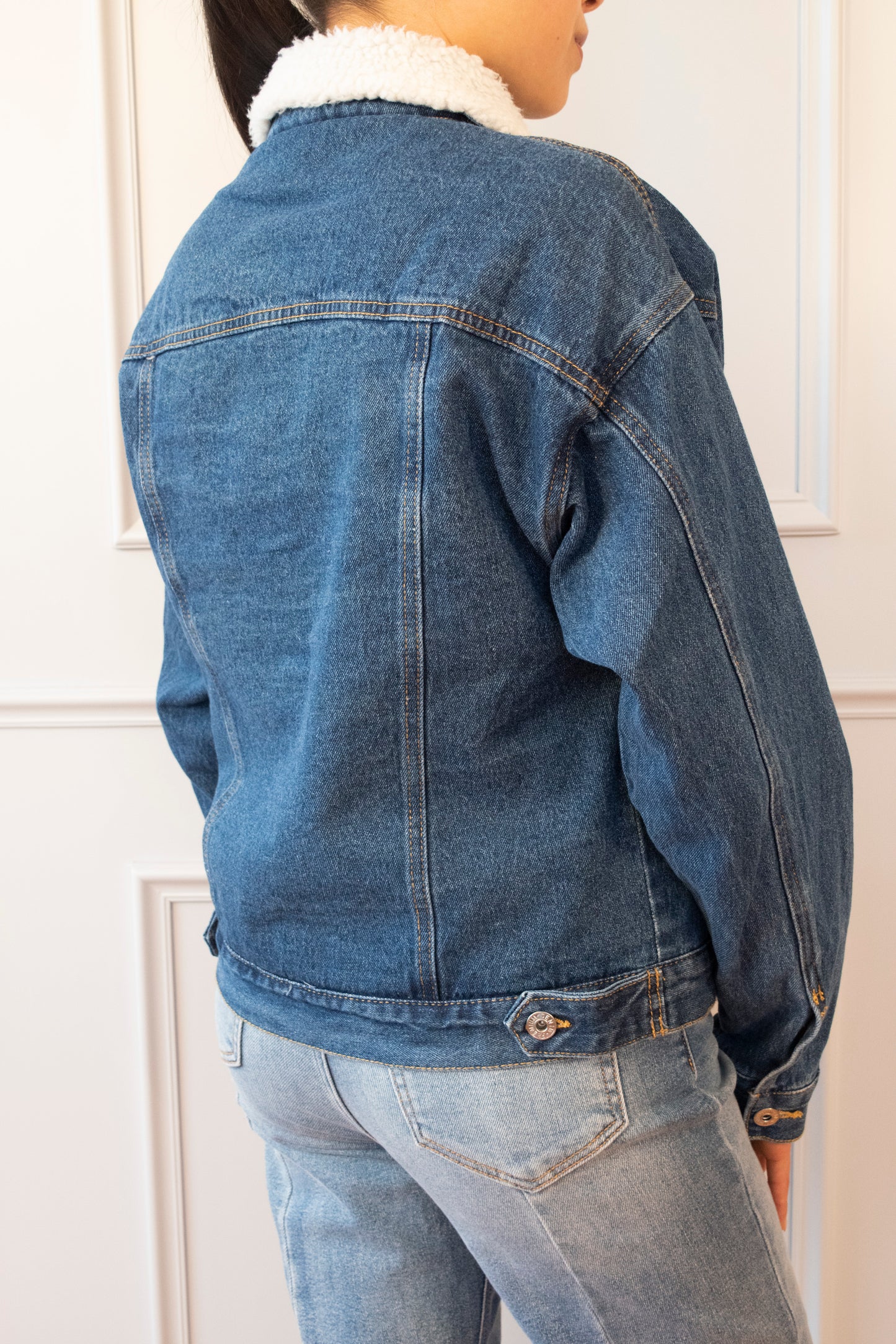 CHAMARRA DENIM BORREGUILLO