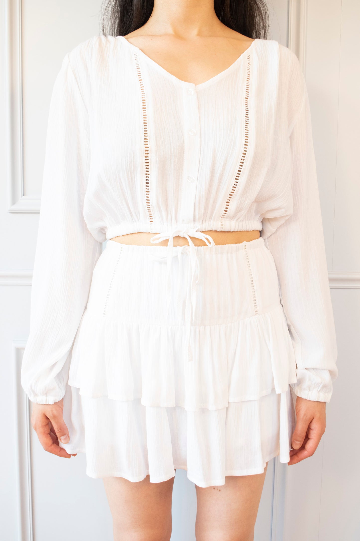 CONJUNTO BLUSA-FALDA SHORT