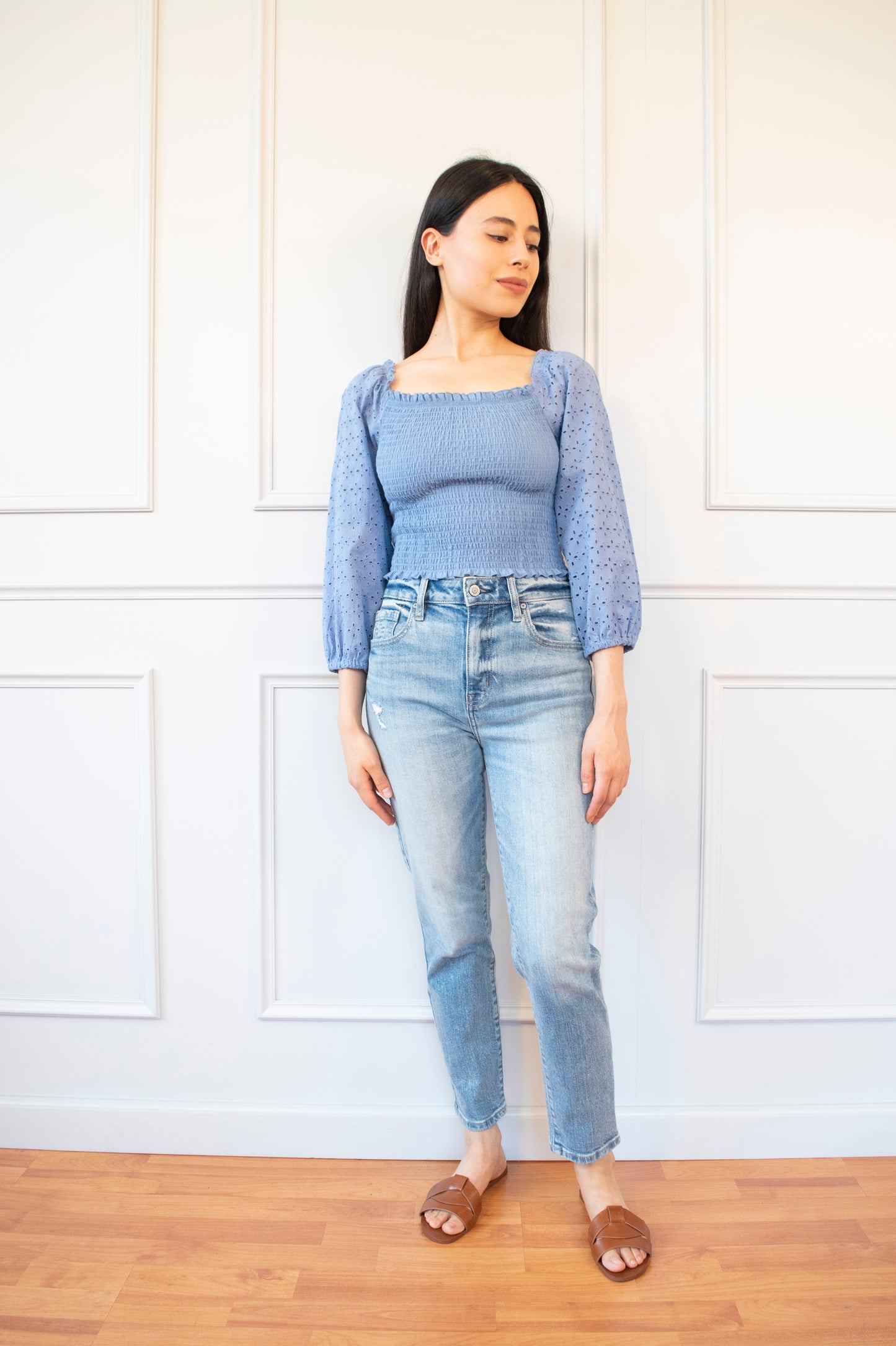 BLUSA ELASTICO ALGODÓN