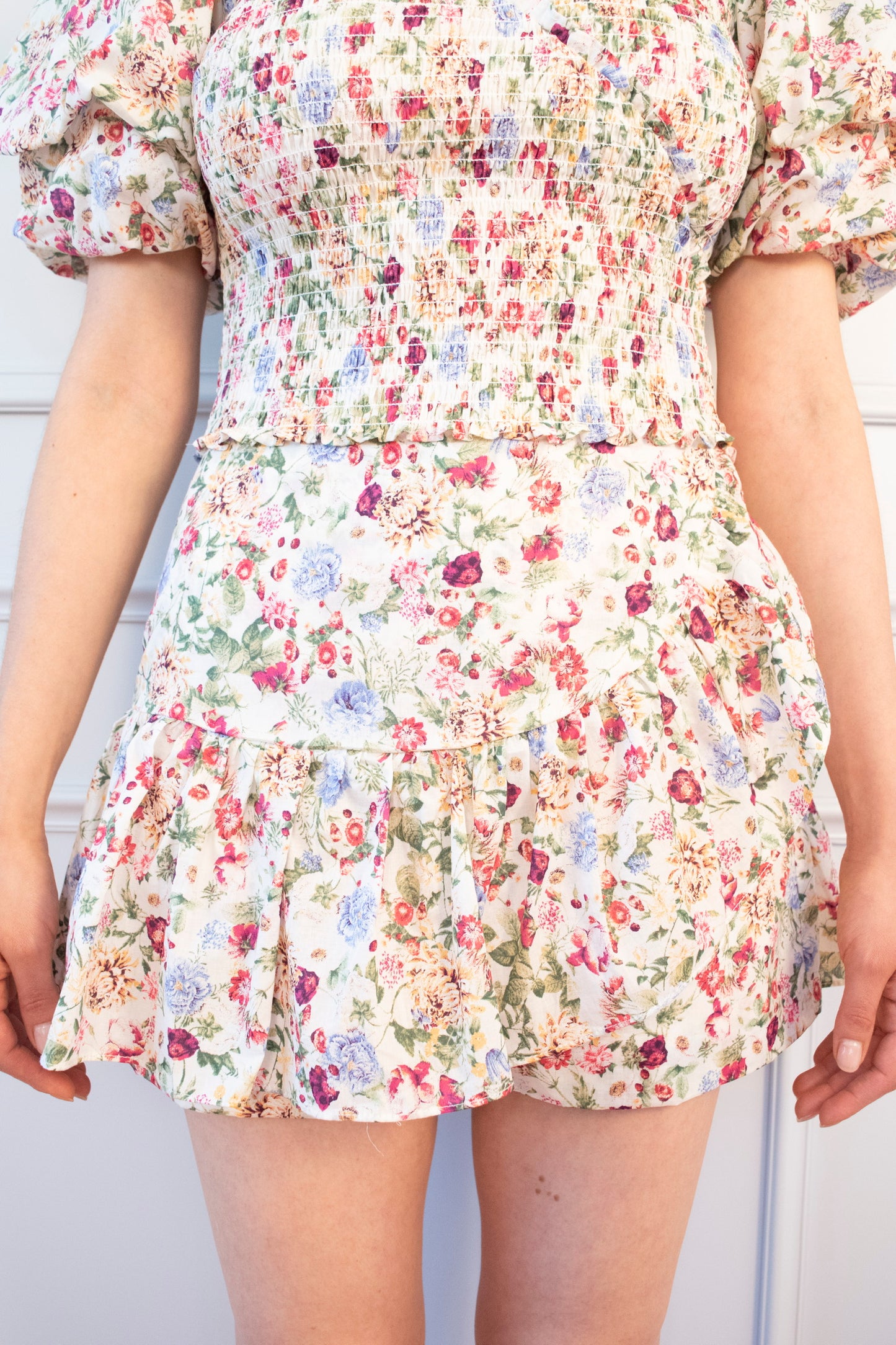 FALDA SHORT PREMIUM FLORES
