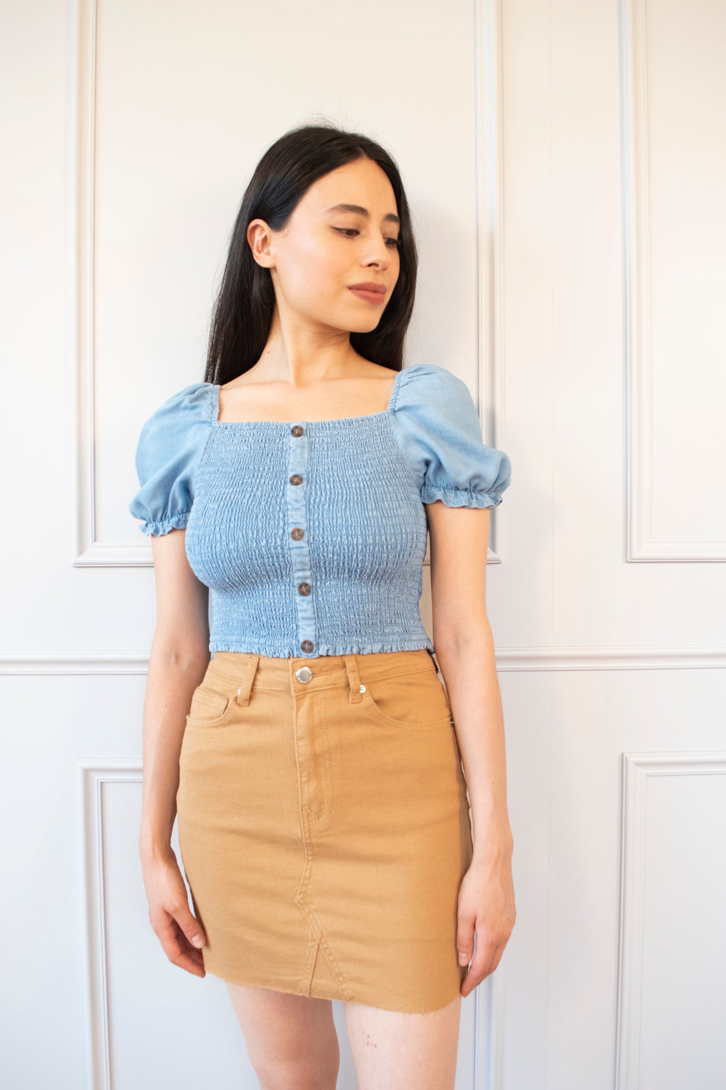 FALDA MINI DENIM
