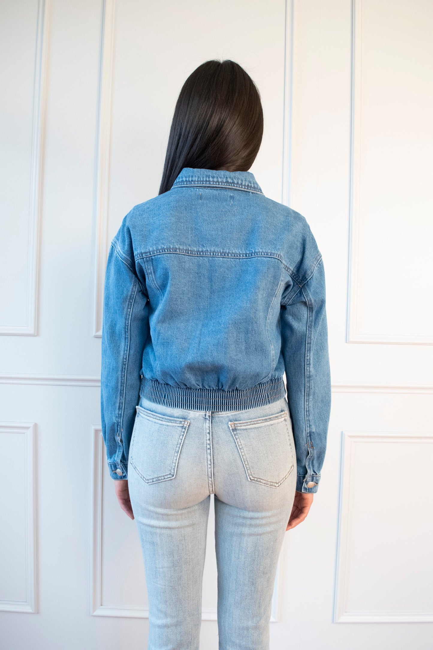 CHAMARRA BOMBER DENIM