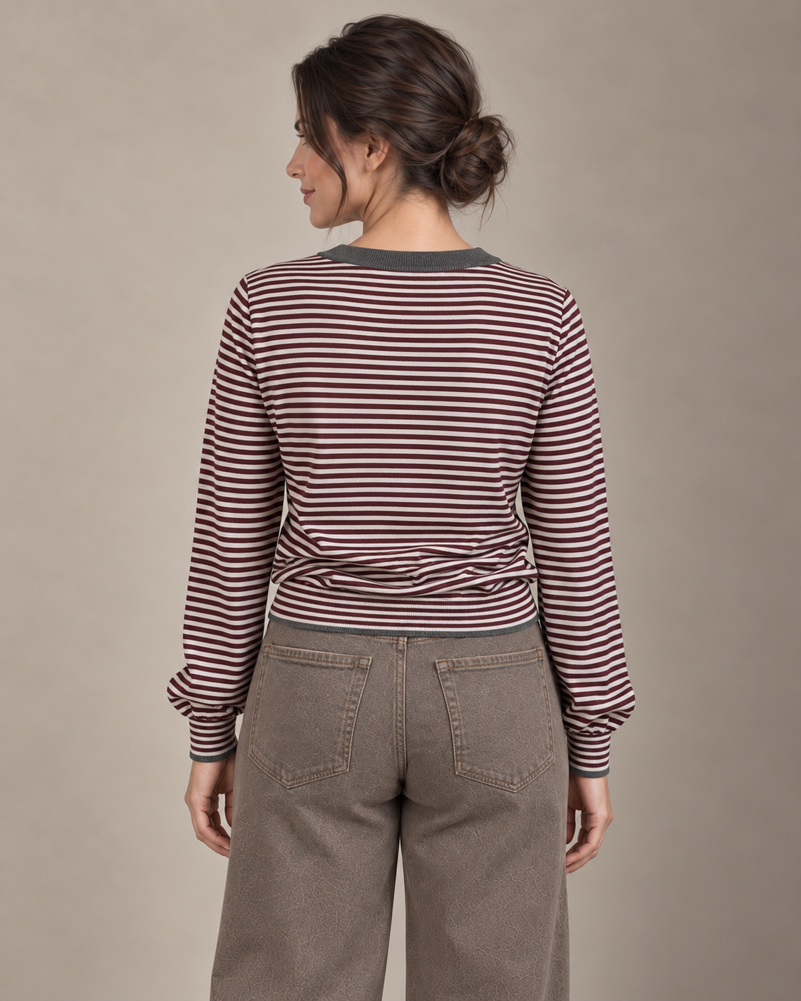 CARDIGAN LIGERO ESTAMPADO RAYAS