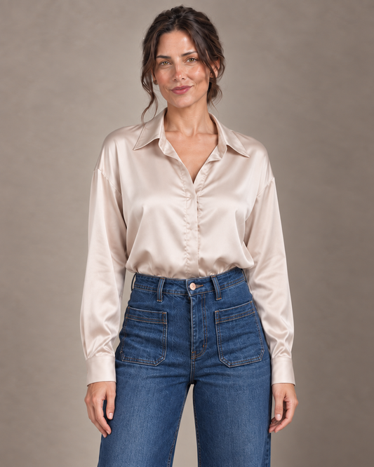 BODY CAMISA SATINADA