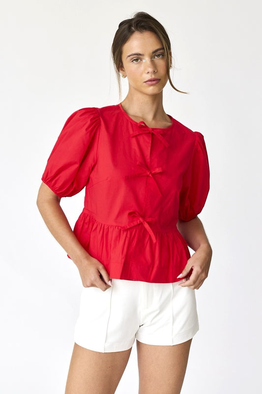 BLUSA LAZOS ALGODÓN