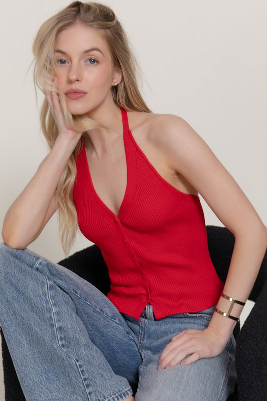 TOP HALTER FIBRA NATURAL