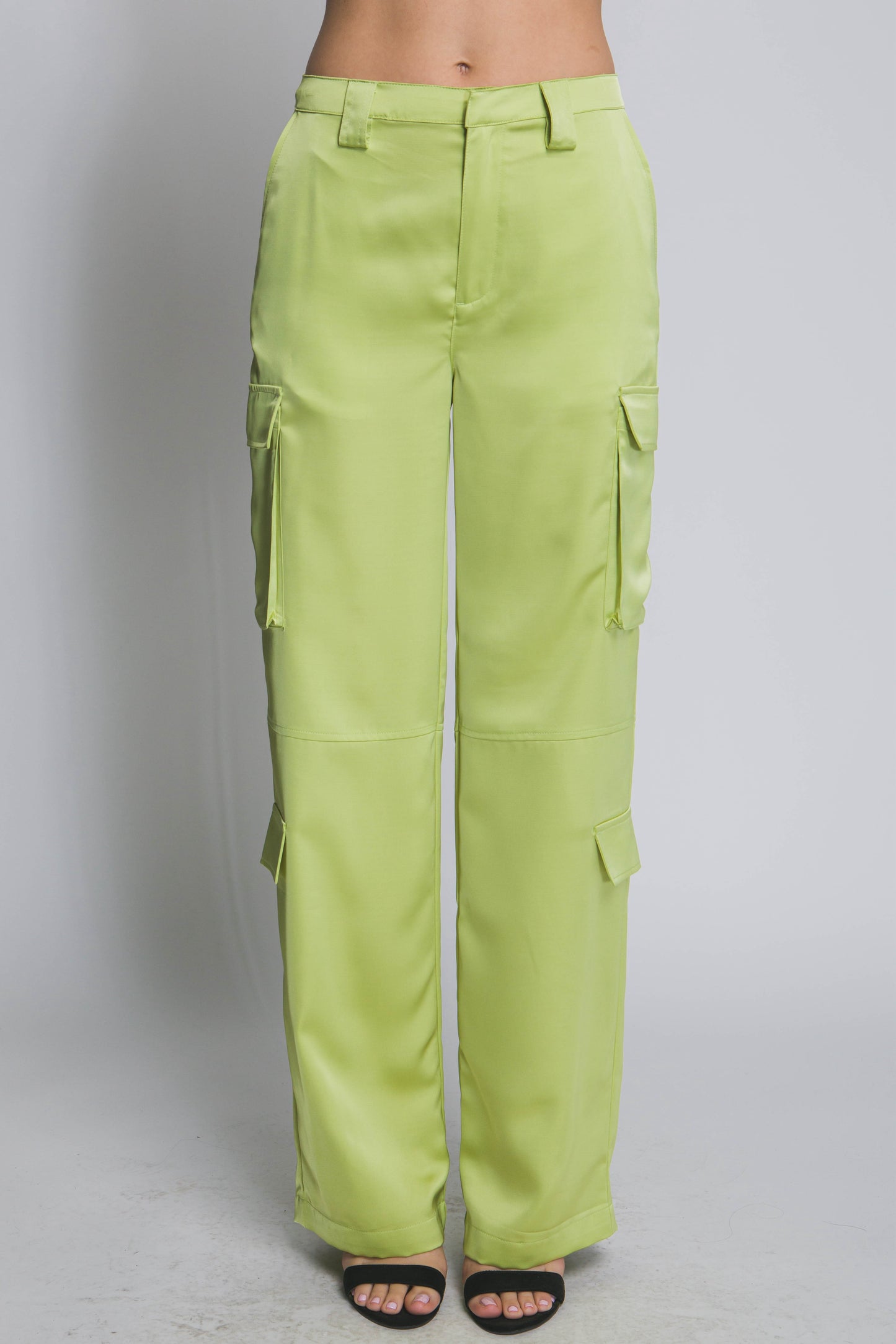 PANTALON CARGO SATIN