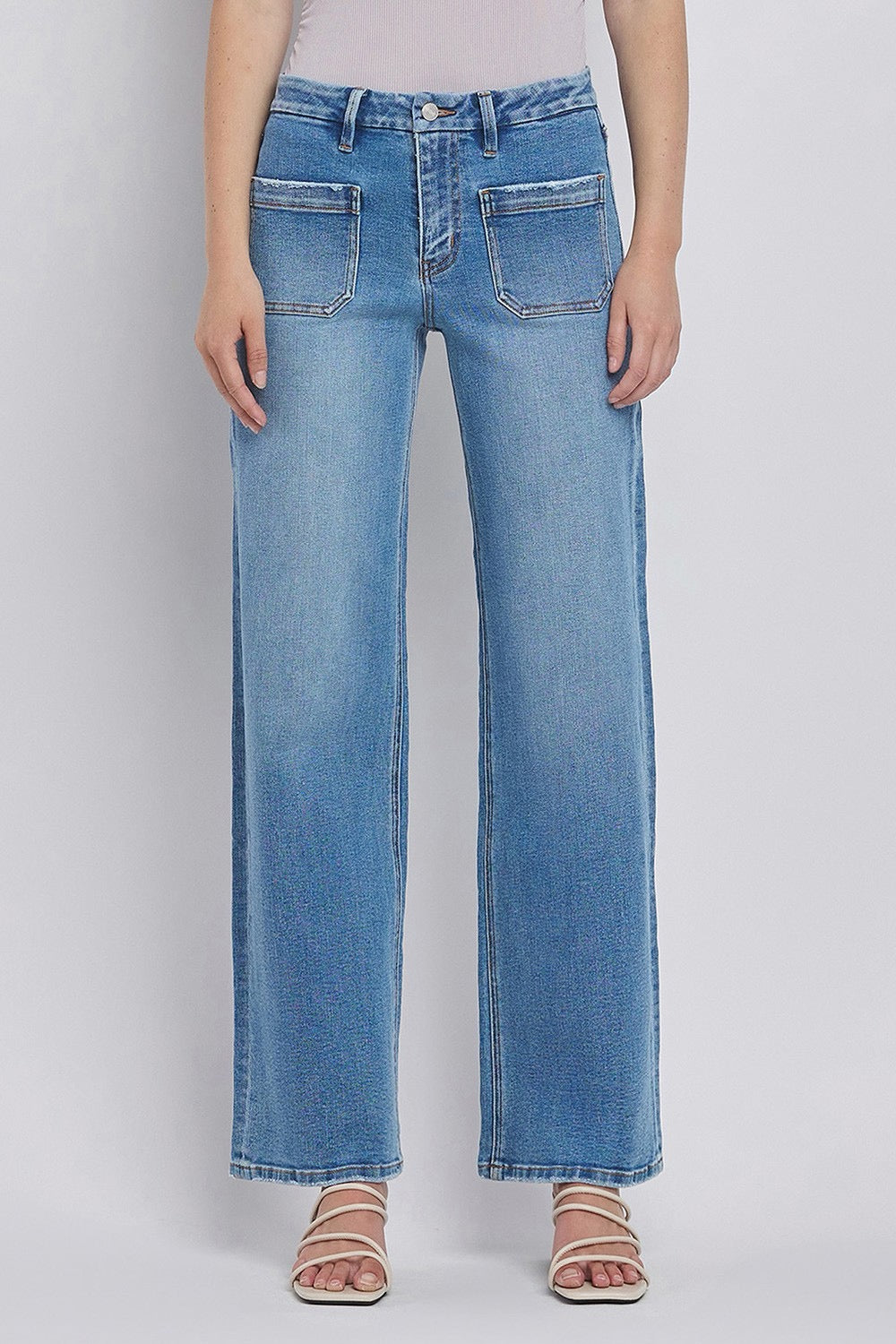 JEANS PIERNA ANCHA 32" MEZCLILLA PREMIUM