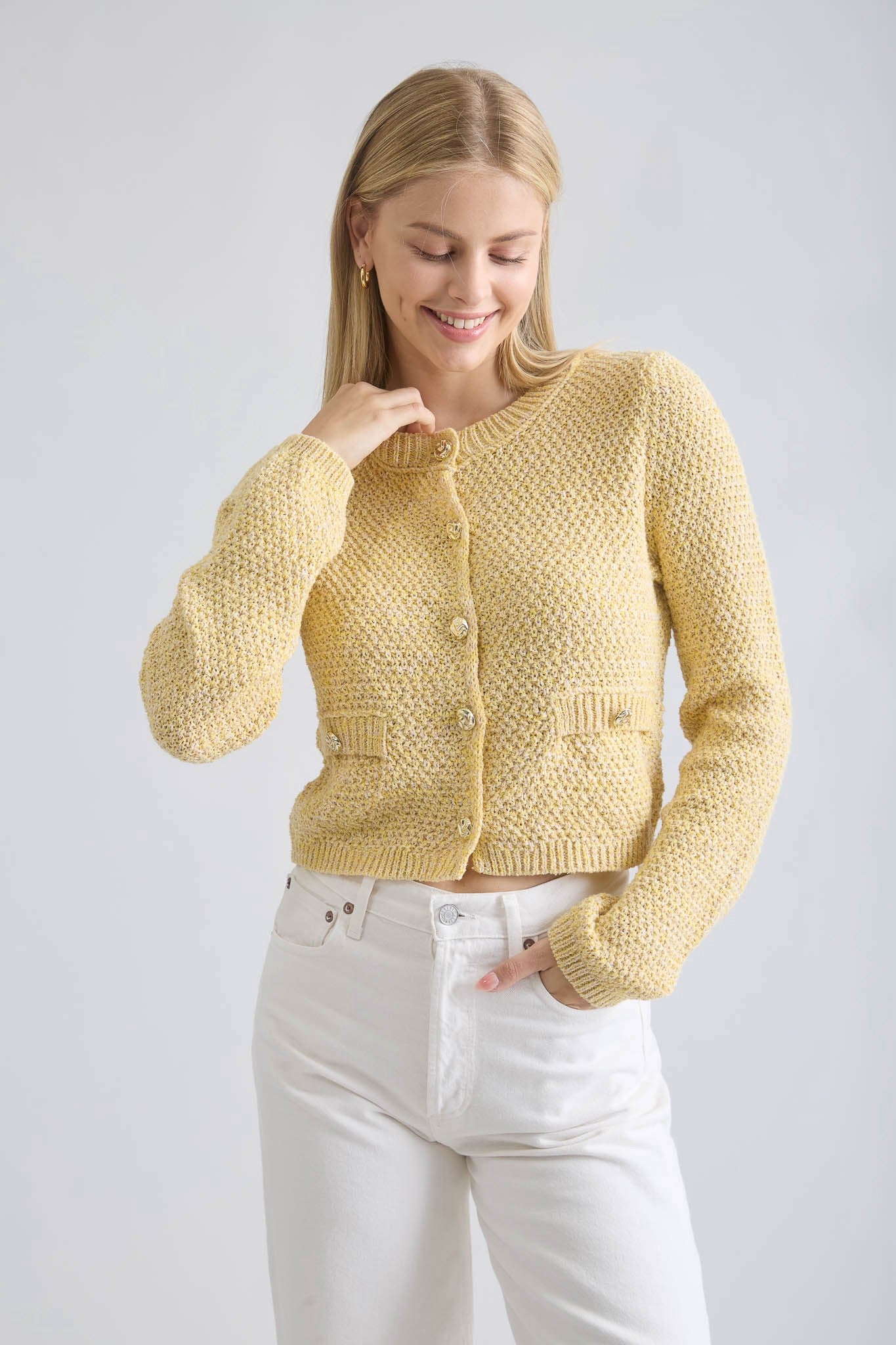 CARDIGAN TEJIDO FIBRA NATURAL