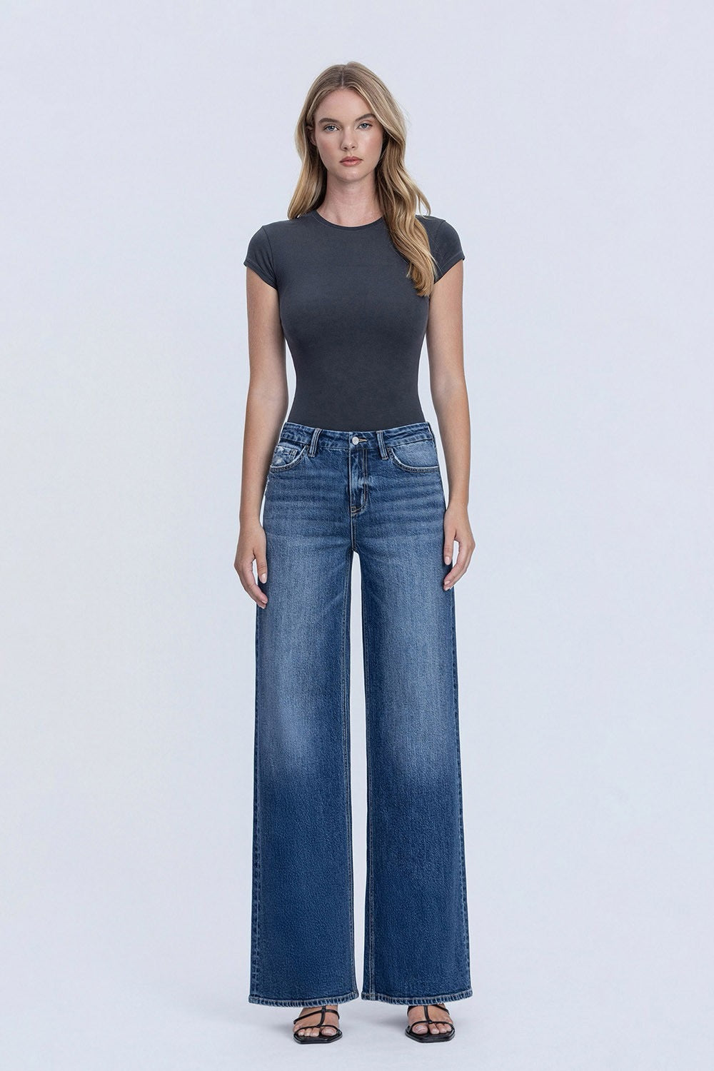JEANS PIERNA ANCHA 32" MEZCLILLA PREMIUM