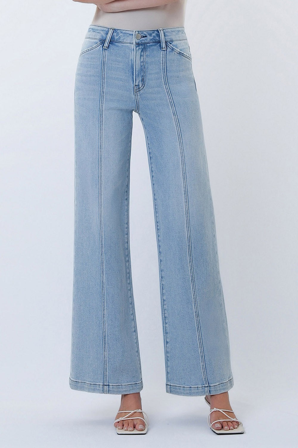 JEANS PIERNA ANCHA 31" MEZCLILLA PREMIUM