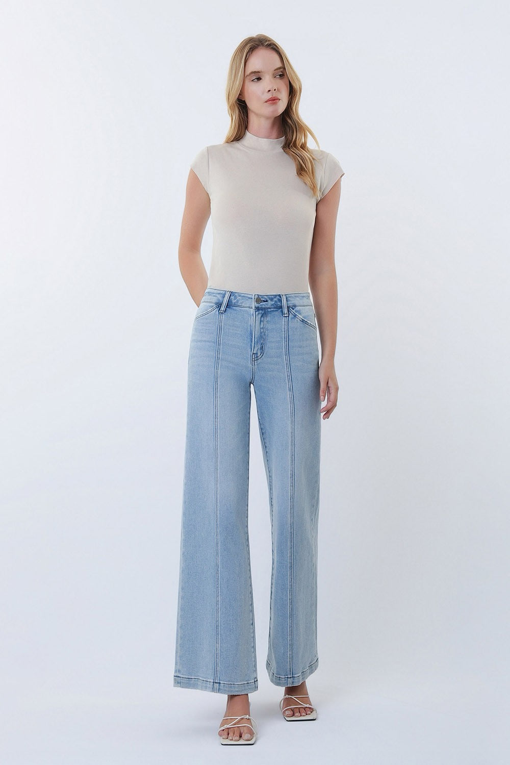 JEANS PIERNA ANCHA 31" MEZCLILLA PREMIUM