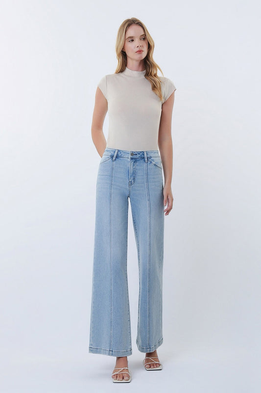 JEANS PIERNA ANCHA 31" MEZCLILLA PREMIUM