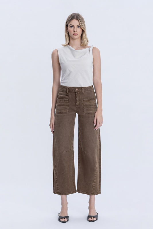 JEANS PIERNA BARRIL 27" MEZCLILLA PREMIUM