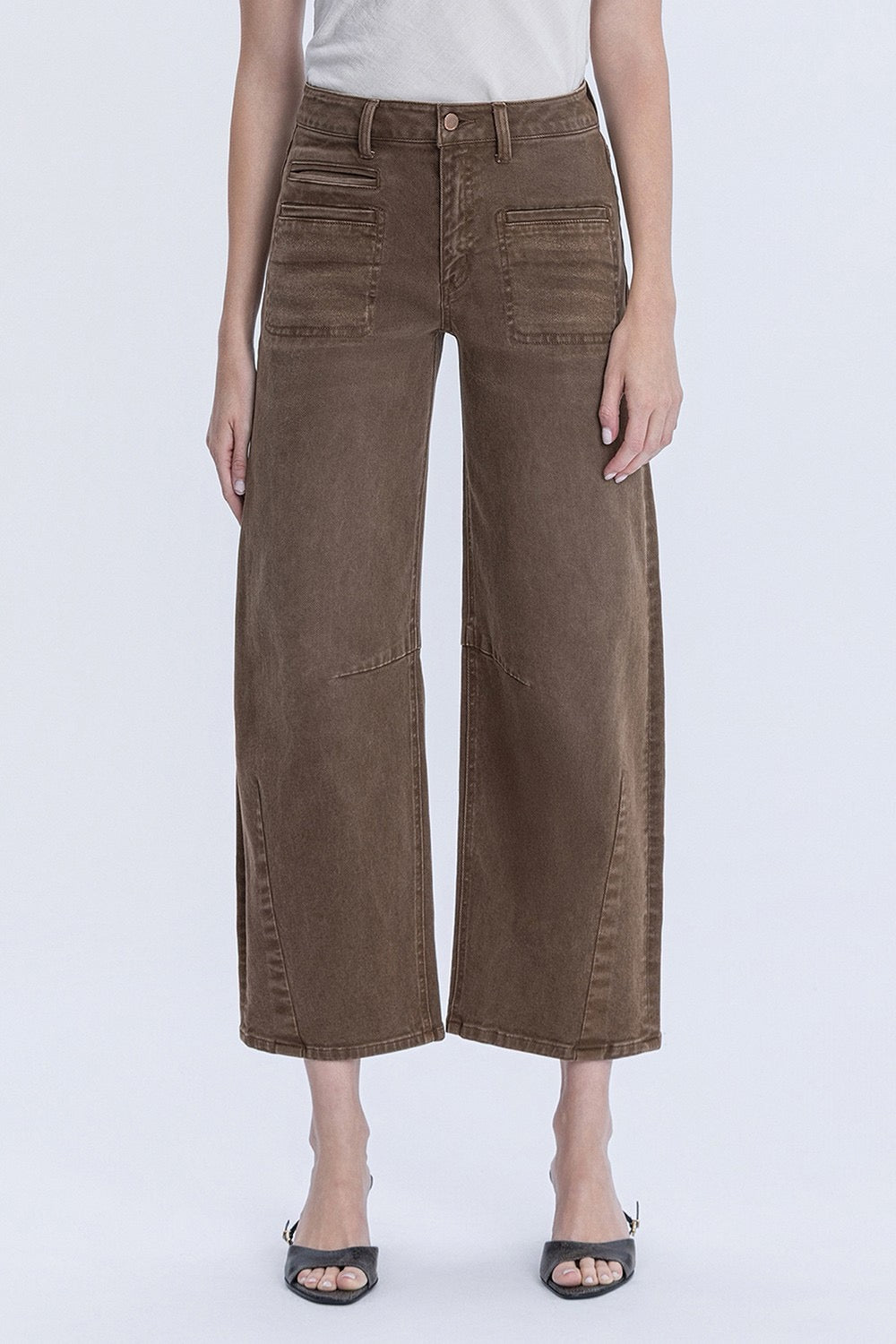 JEANS PIERNA BARRIL 27" MEZCLILLA PREMIUM