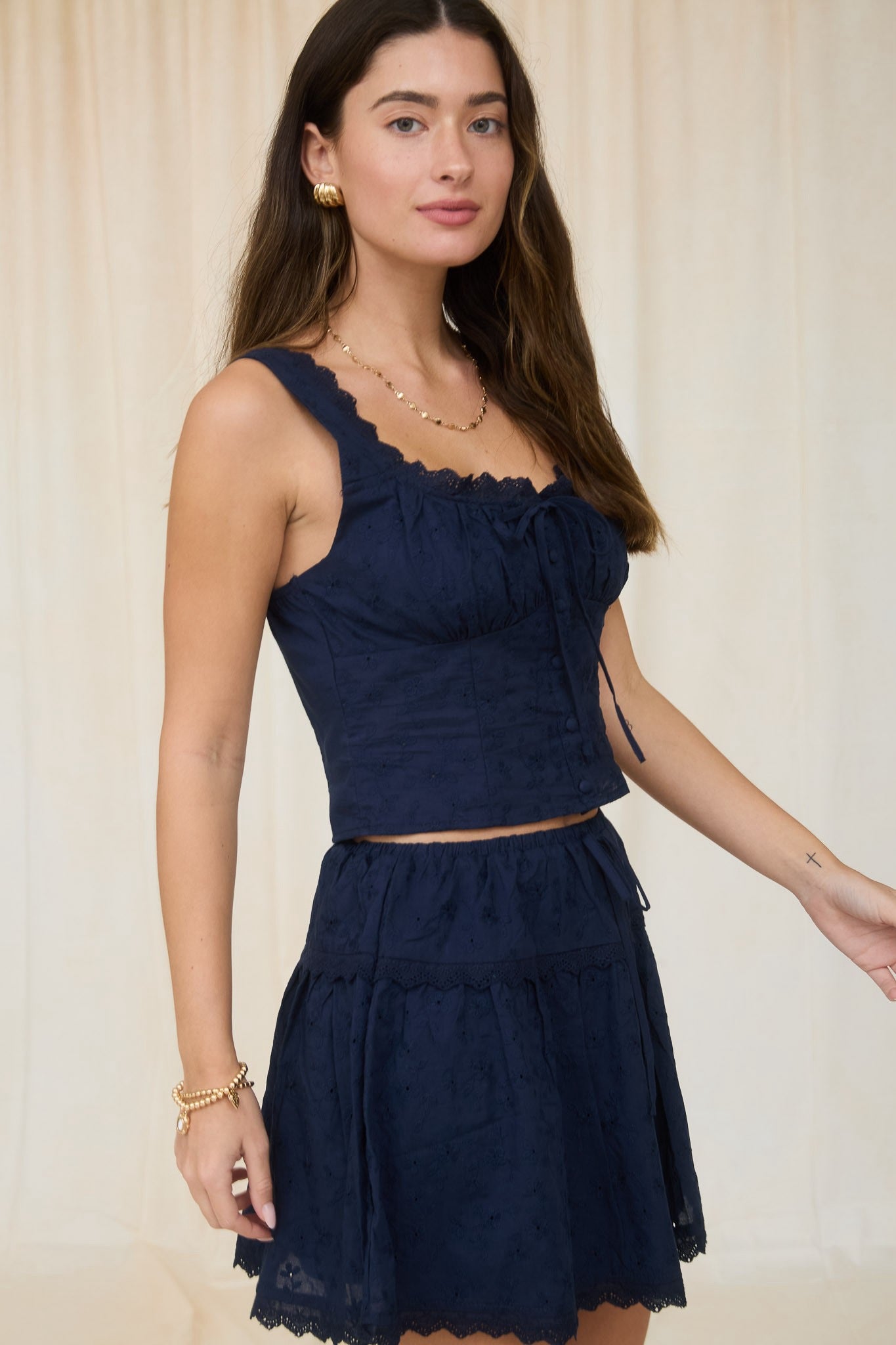 SET TOP/FALDA ALGODON