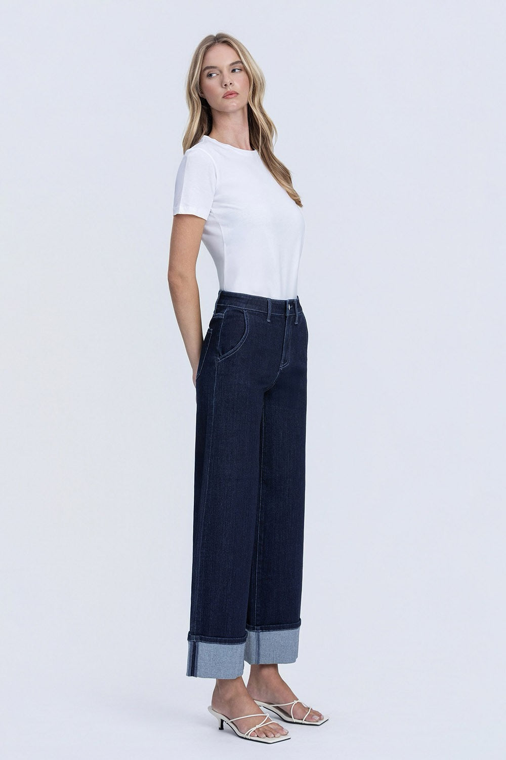 JEANS PIERNA ANCHA 28" MEZCLILLA PREMIUM