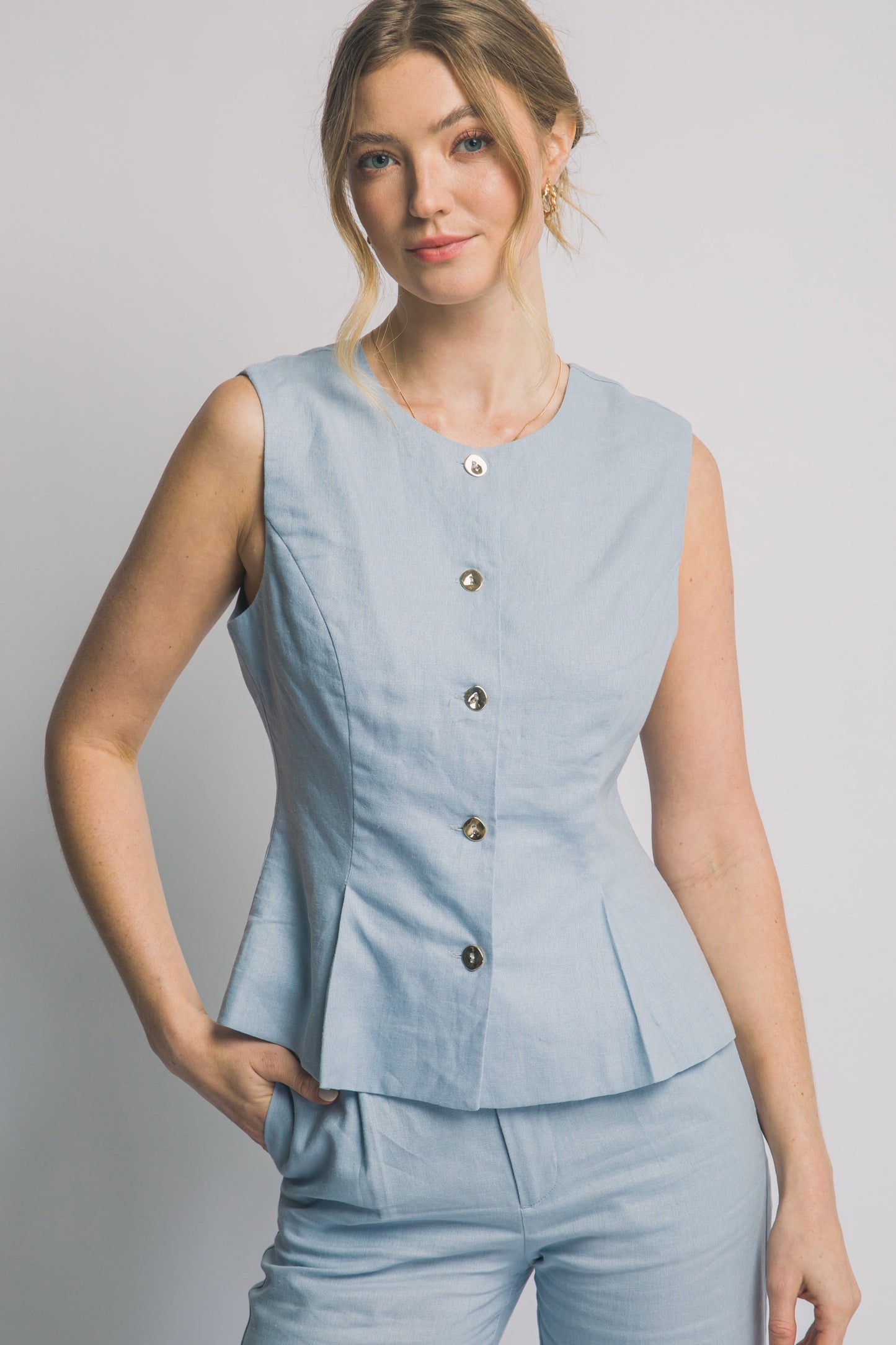 SET CHALECO/PANTALON FIBRA NATURAL