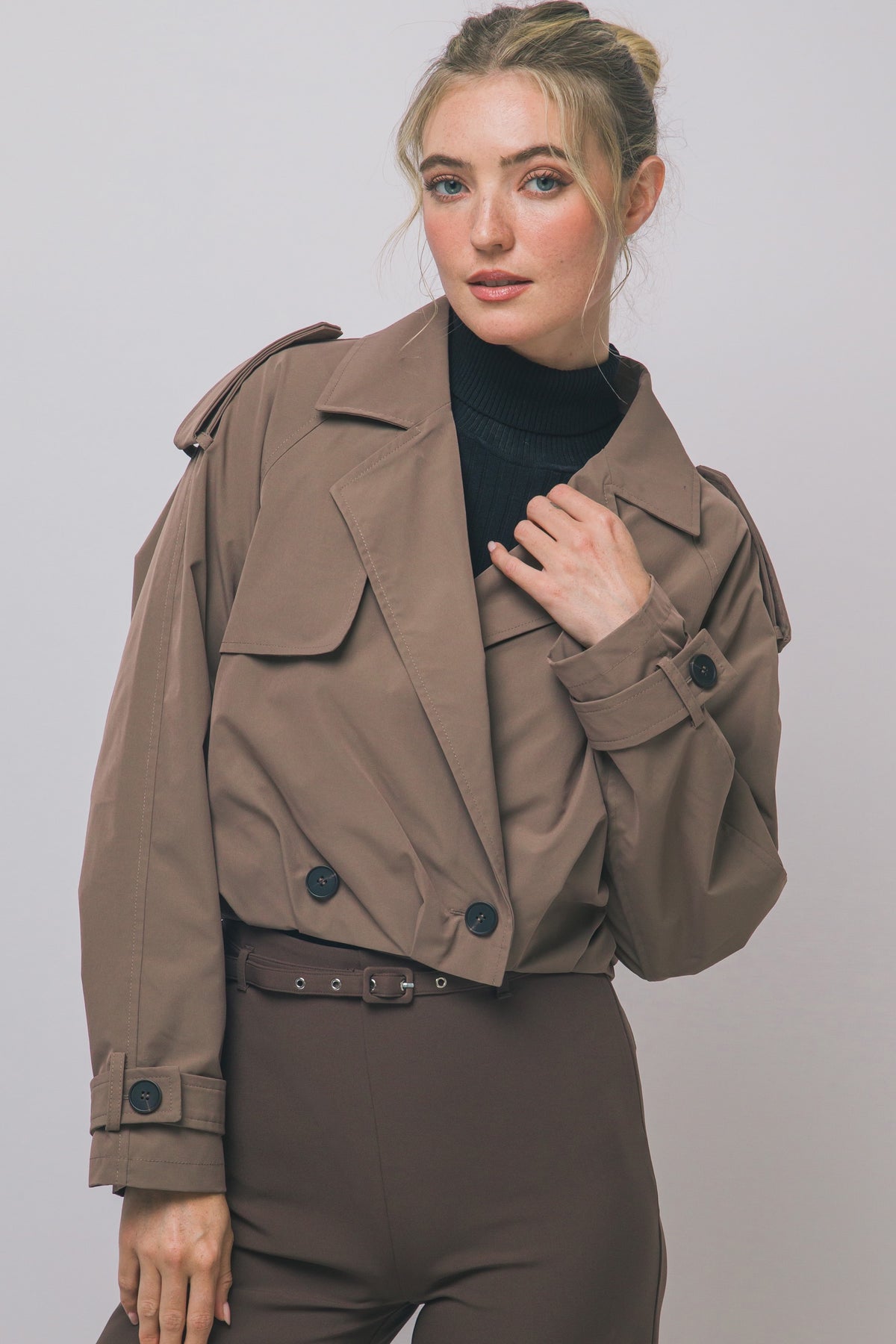 TRENCH COAT CROPPED