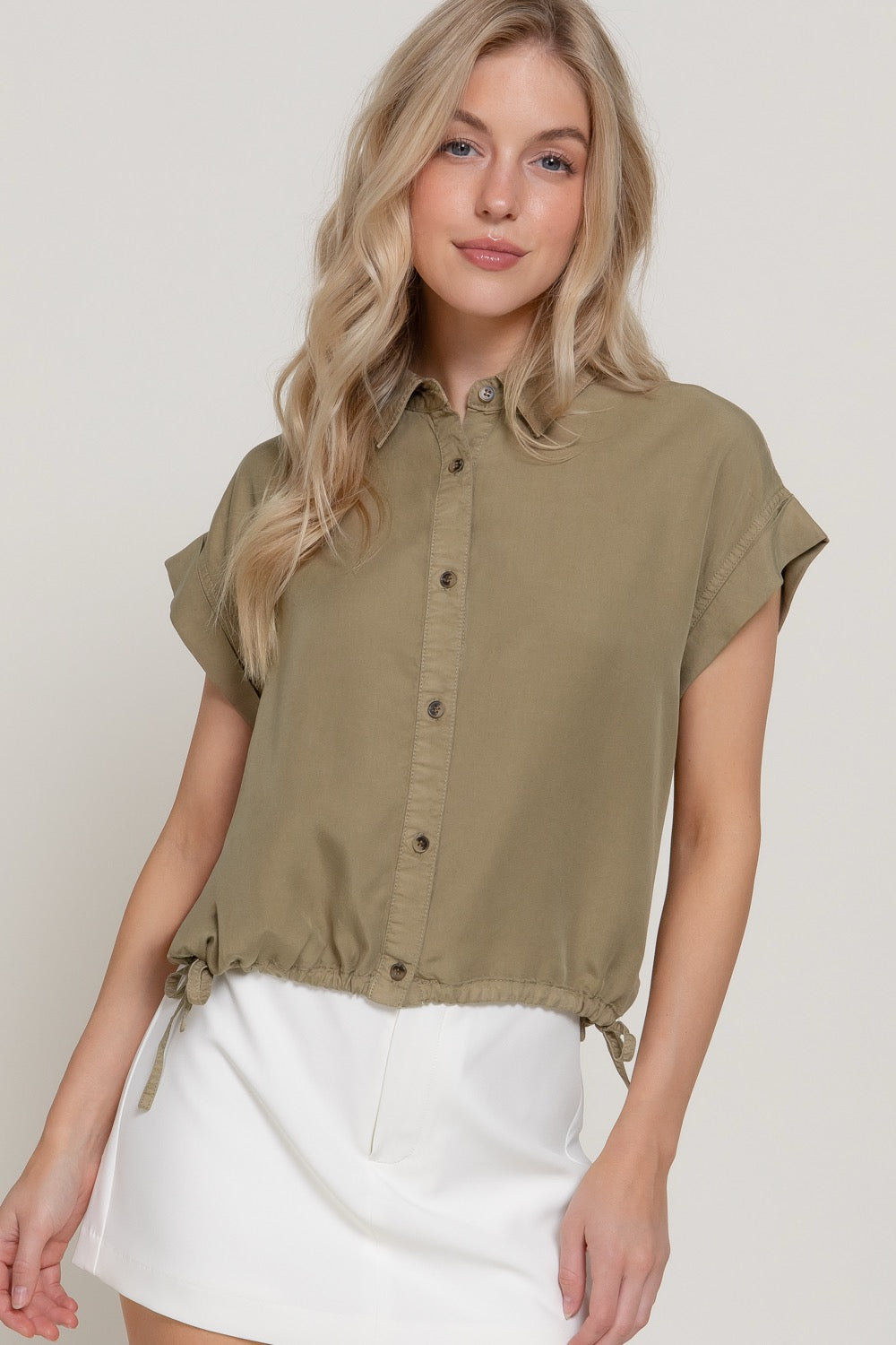 CAMISA 100% TENCEL AJUSTABLE