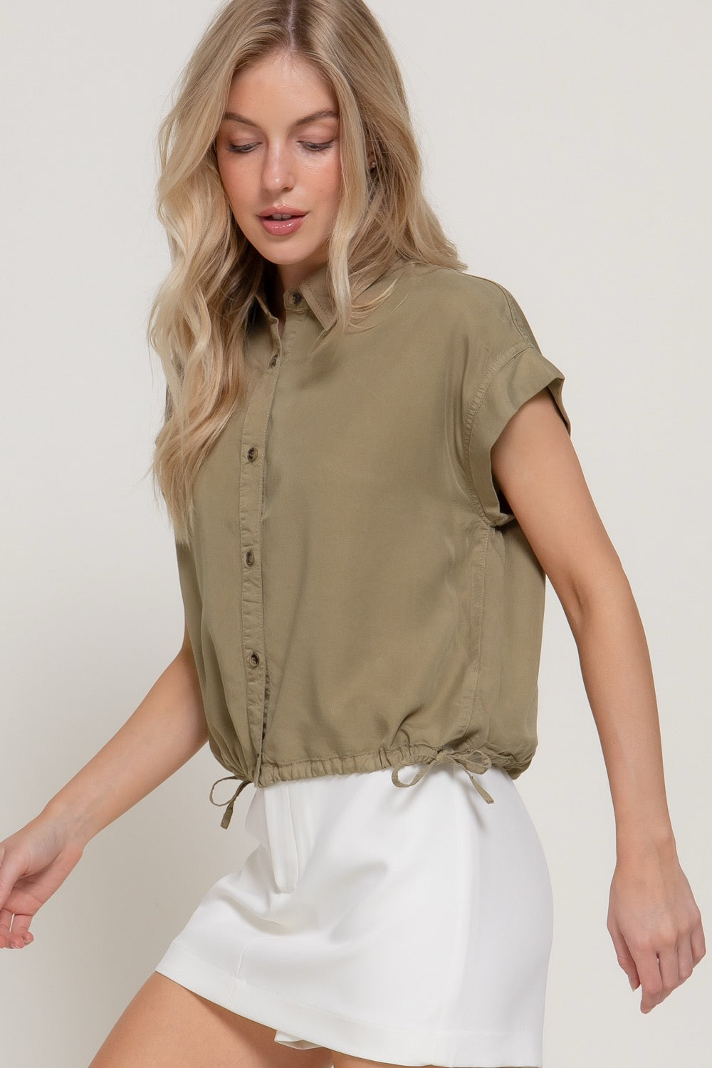 CAMISA 100% TENCEL AJUSTABLE