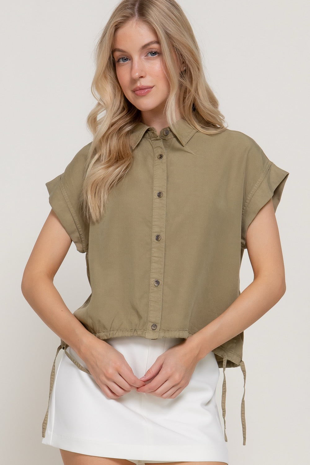 CAMISA 100% TENCEL AJUSTABLE