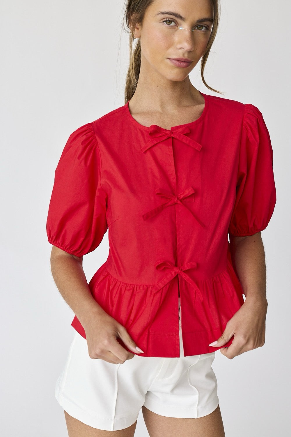 BLUSA LAZOS ALGODÓN