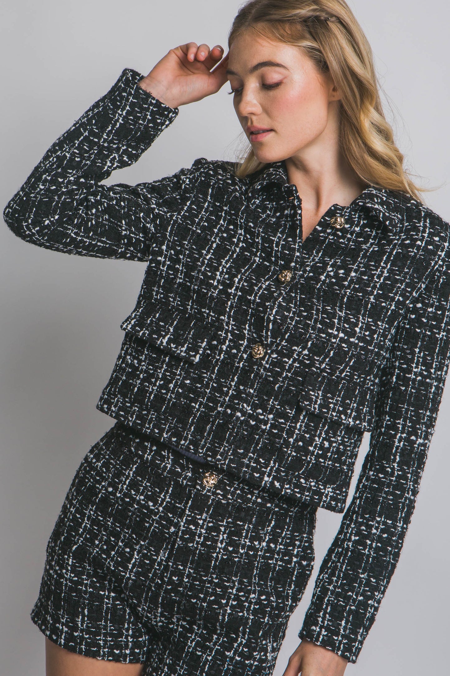 BLAZER TWEED FIBRA NATURAL