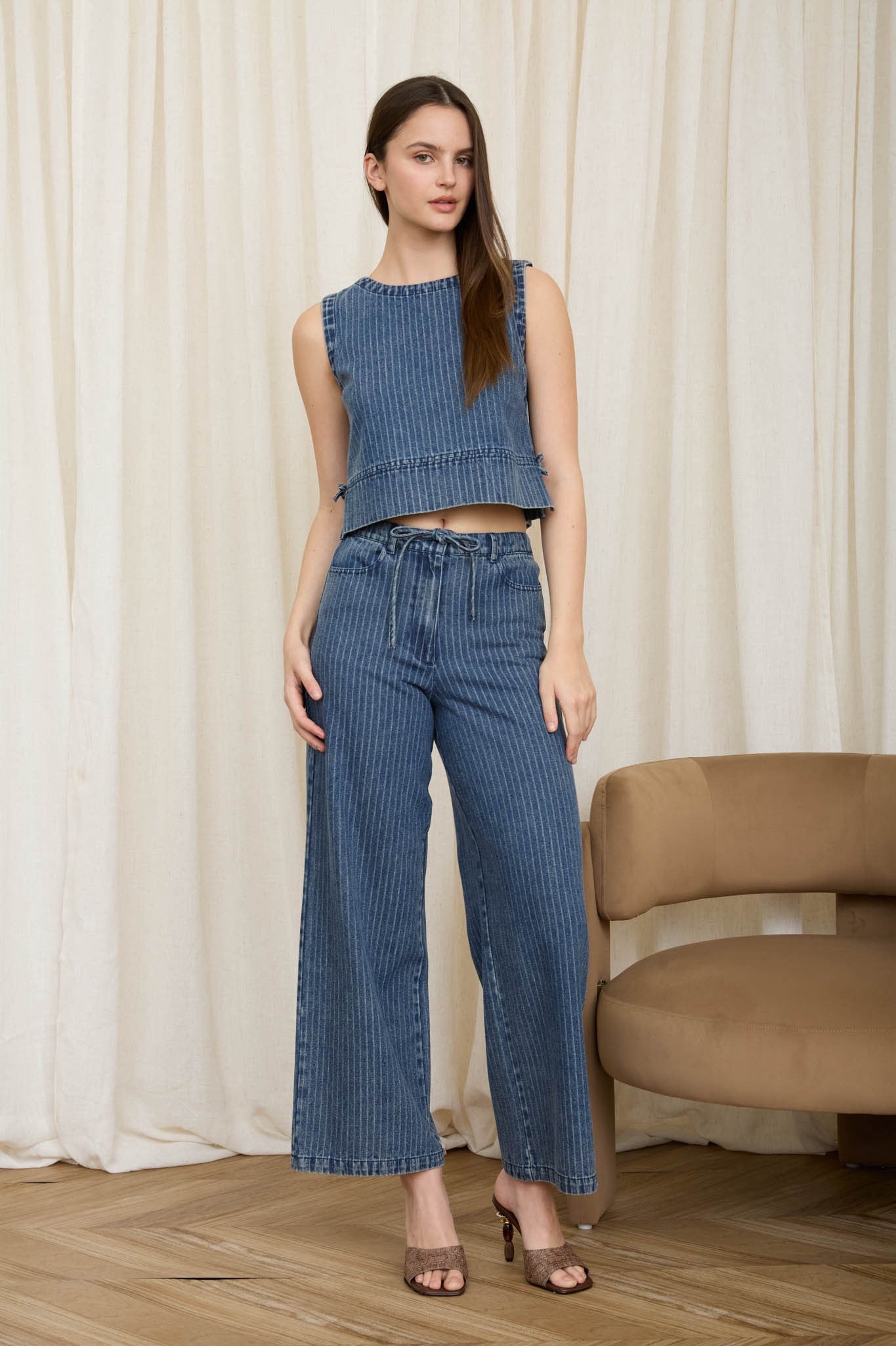 DISPONIBLE 10 DE JUNIO SET TOP/PANTALON DENIM
