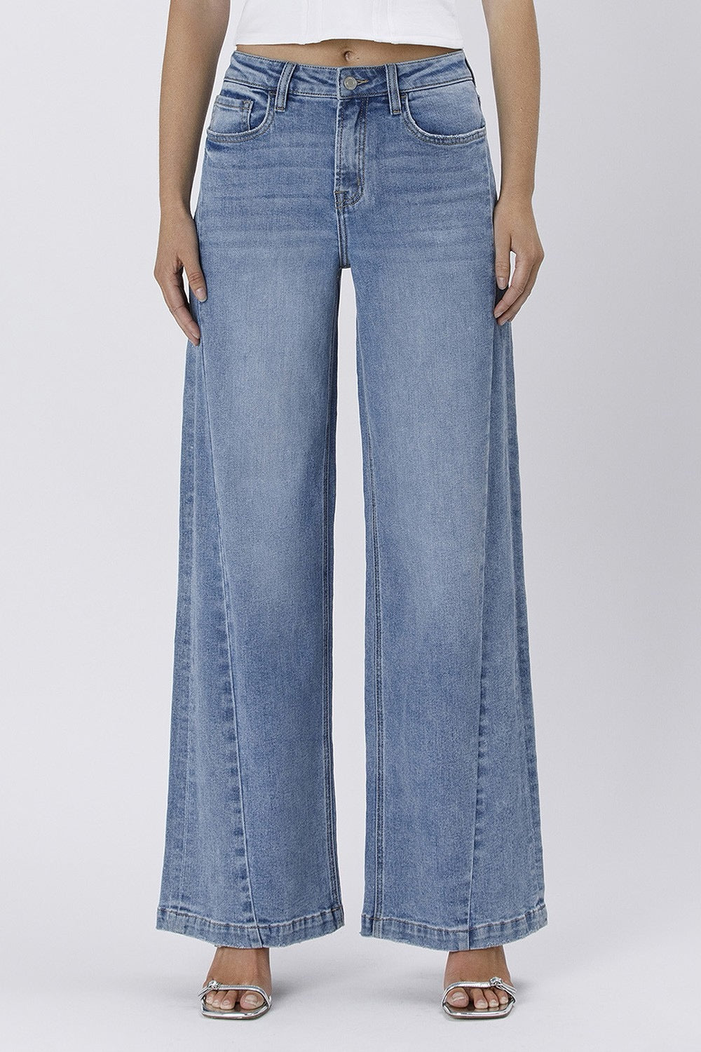 JEANS PIERNA ANCHA 32" MEZCLILLA PREMIUM
