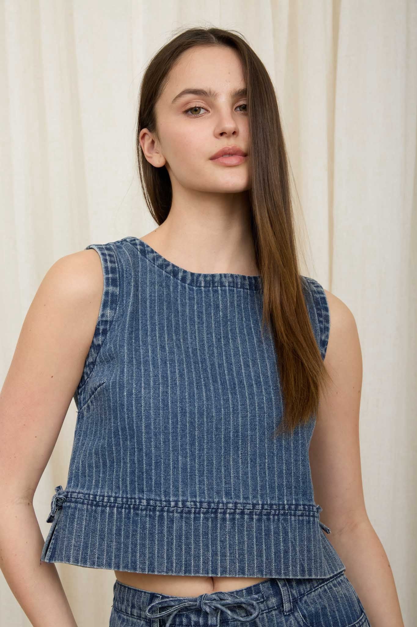 DISPONIBLE 10 DE JUNIO SET TOP/PANTALON DENIM