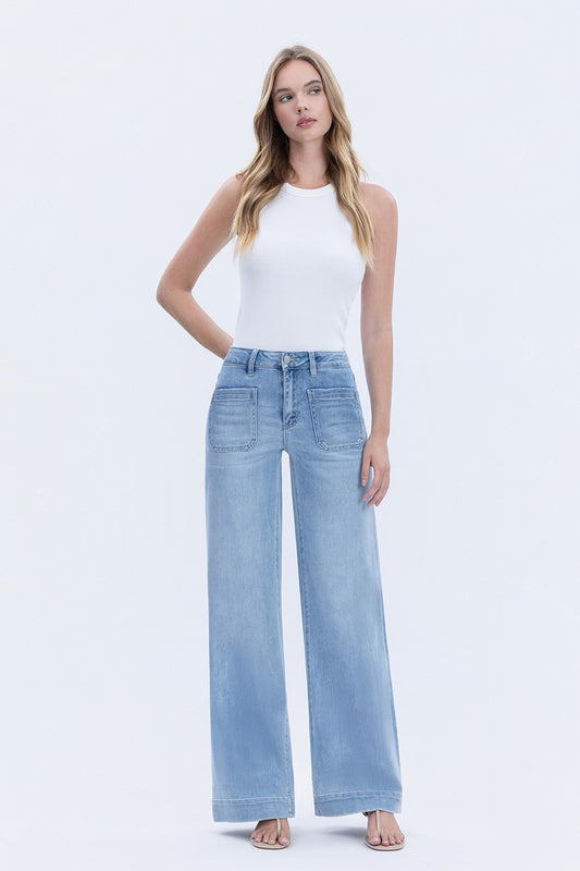 JEANS PIERNA ANCHA 32" MEZCLILLA PREMIUM