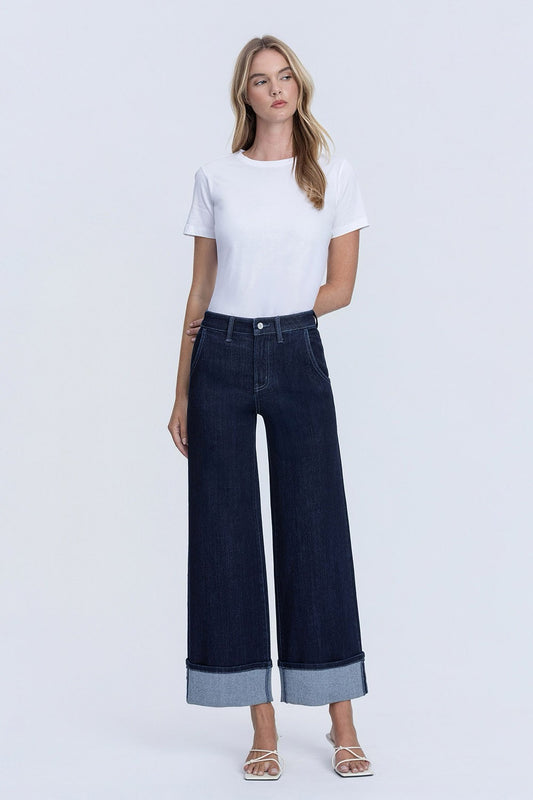 JEANS PIERNA ANCHA 28" MEZCLILLA PREMIUM