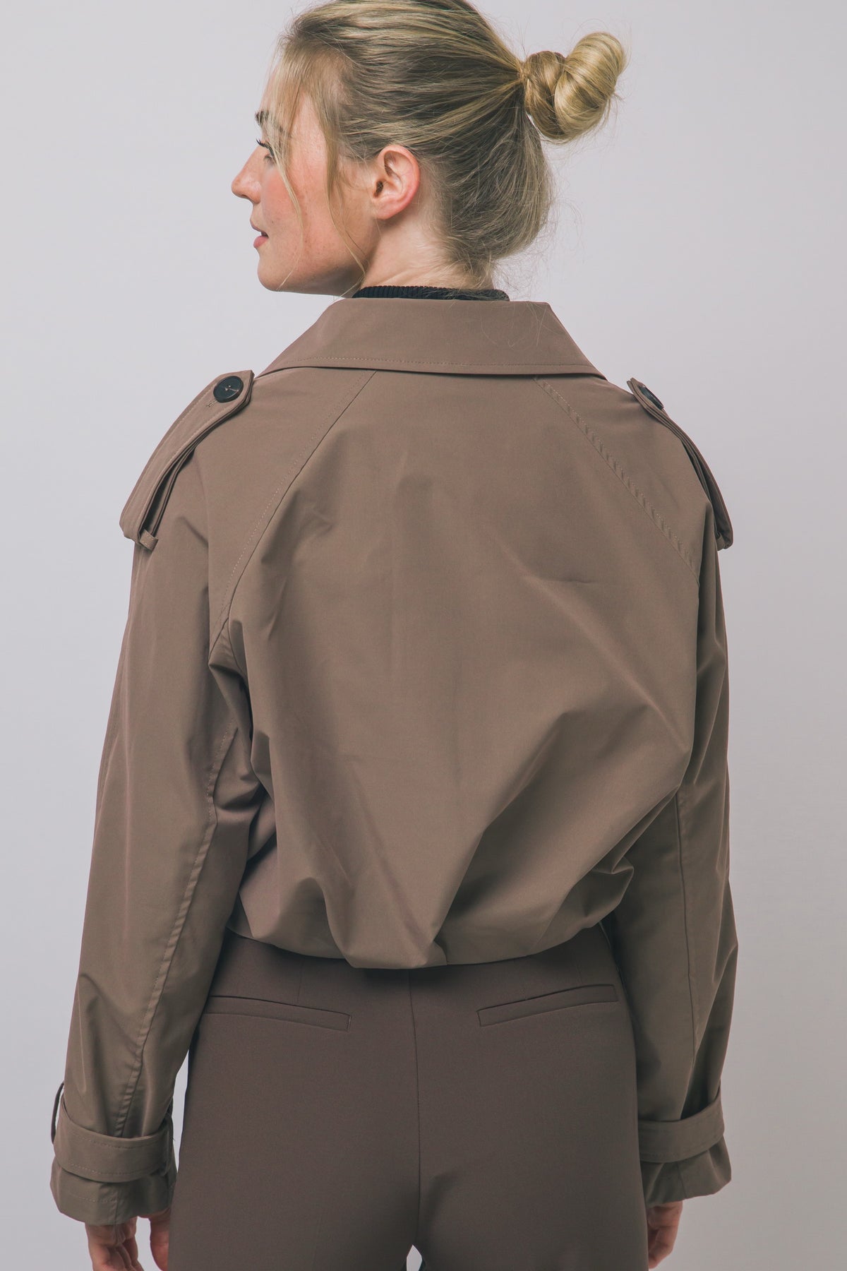 TRENCH COAT CROPPED