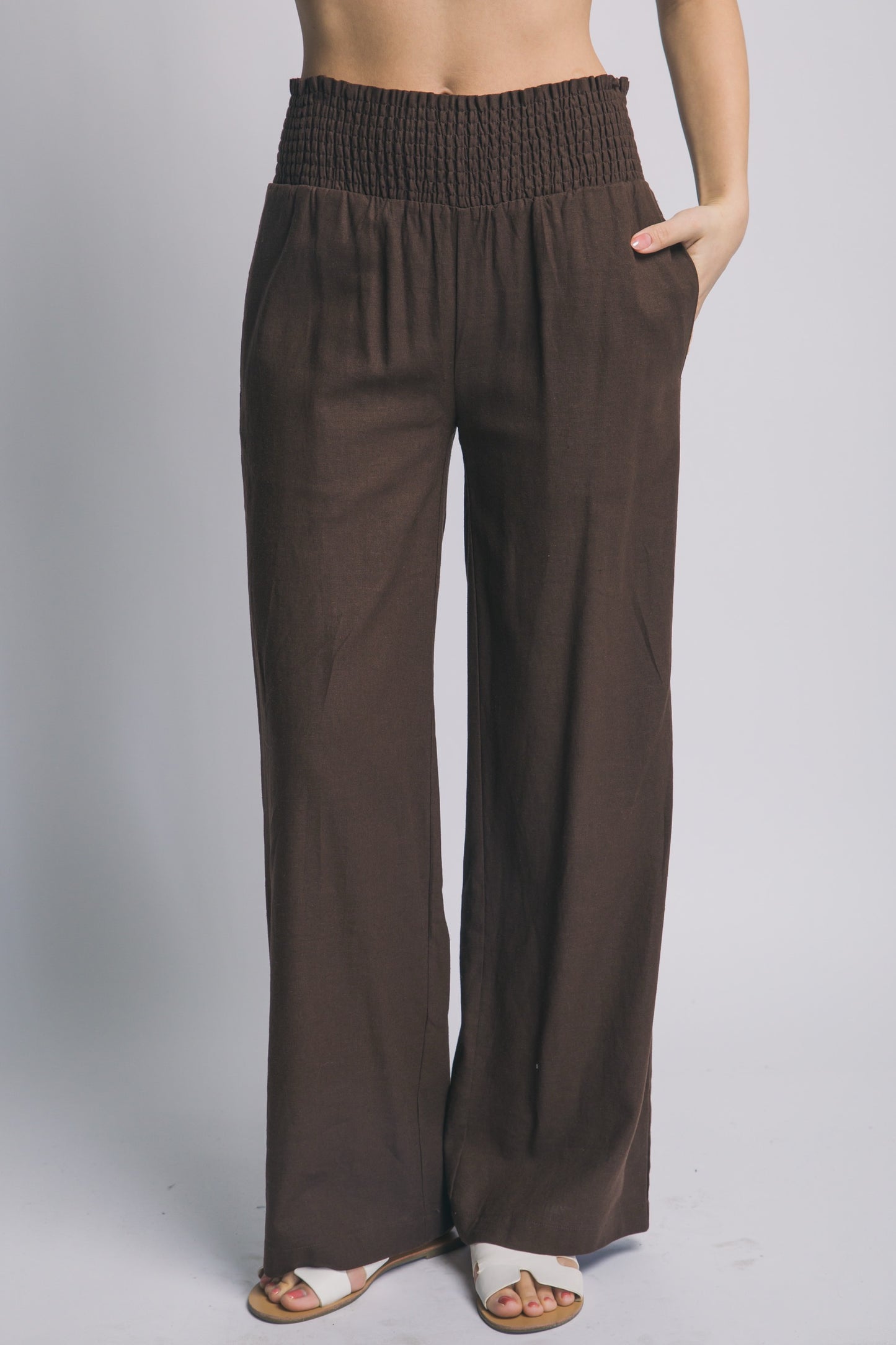 SET PANTALON/CHALECO LINO-VISCOSA