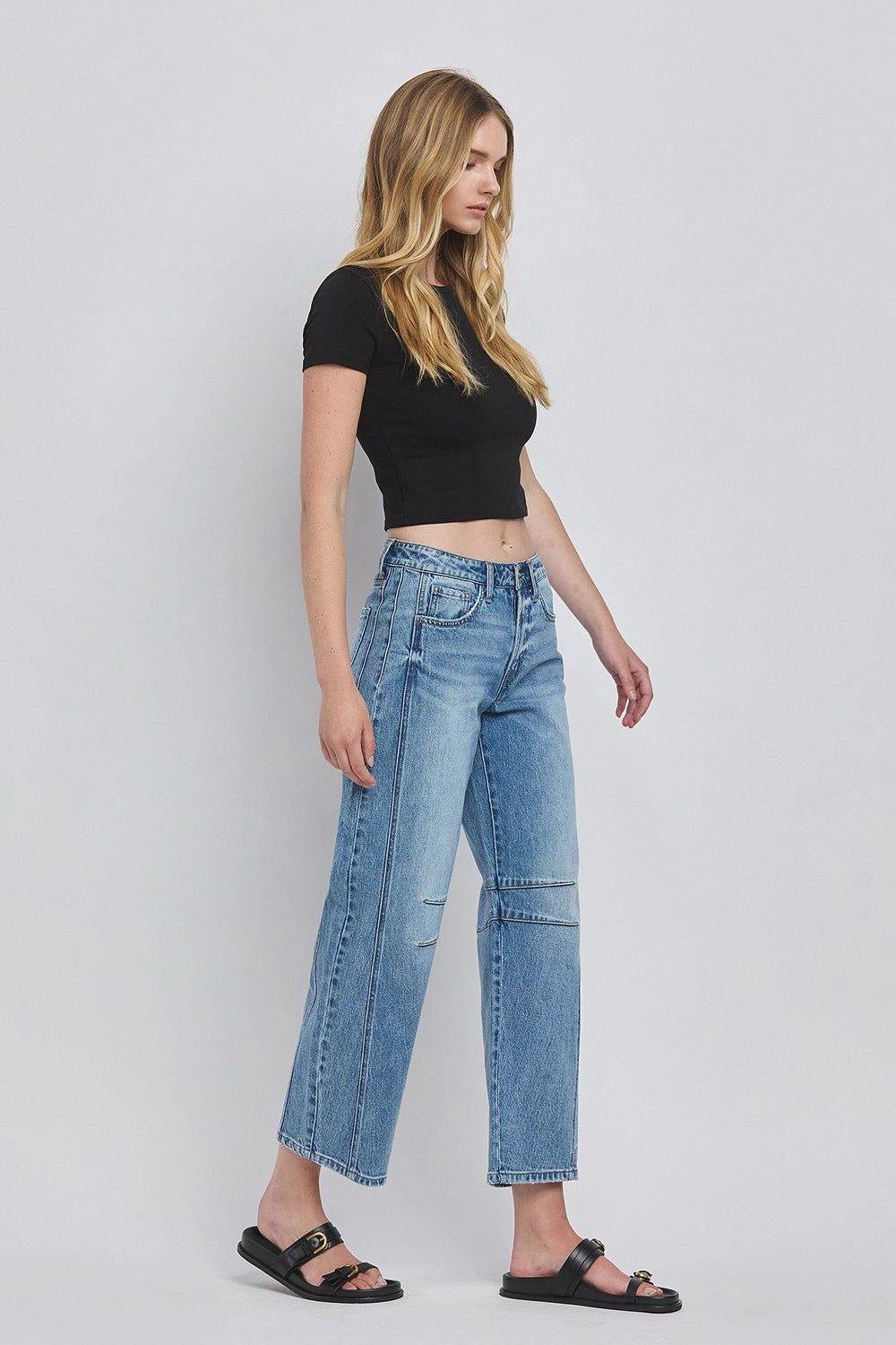 JEANS PIERNA BARRIL MEZCLILLA PREMIUM