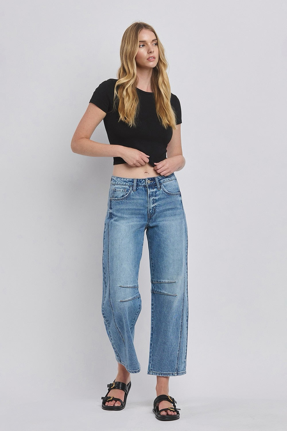 JEANS PIERNA BARRIL MEZCLILLA PREMIUM