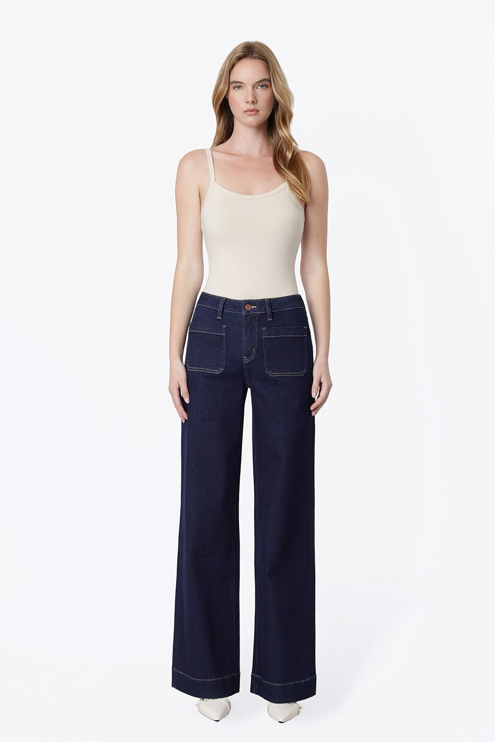 JEANS PIERNA ANCHA 32" MEZCLILLA PREMIUM