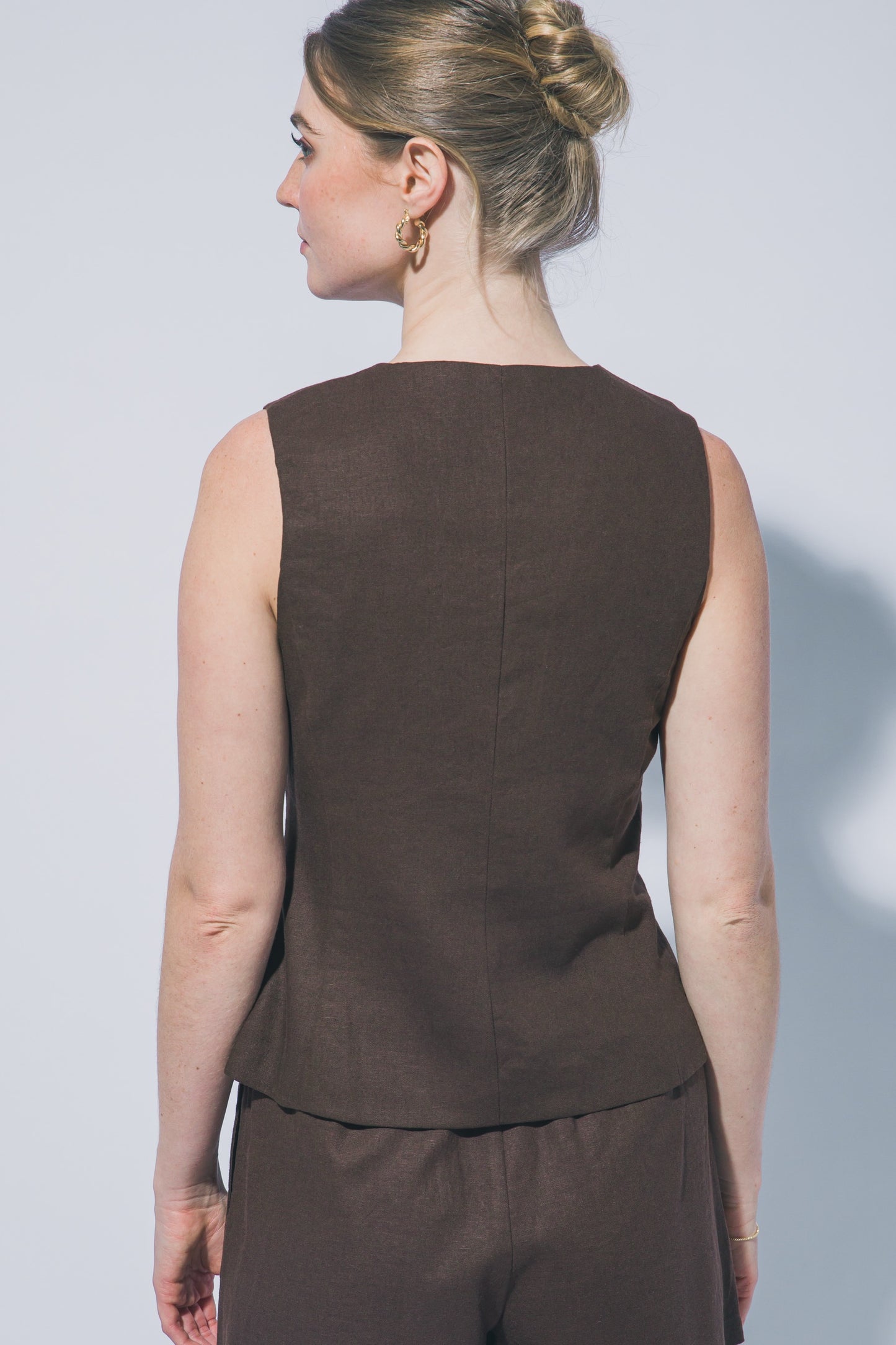 SET PANTALON/CHALECO LINO-VISCOSA
