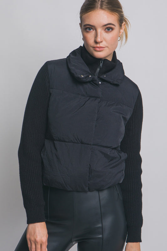 CHAMARRA ACOLCHADA/TEJIDO