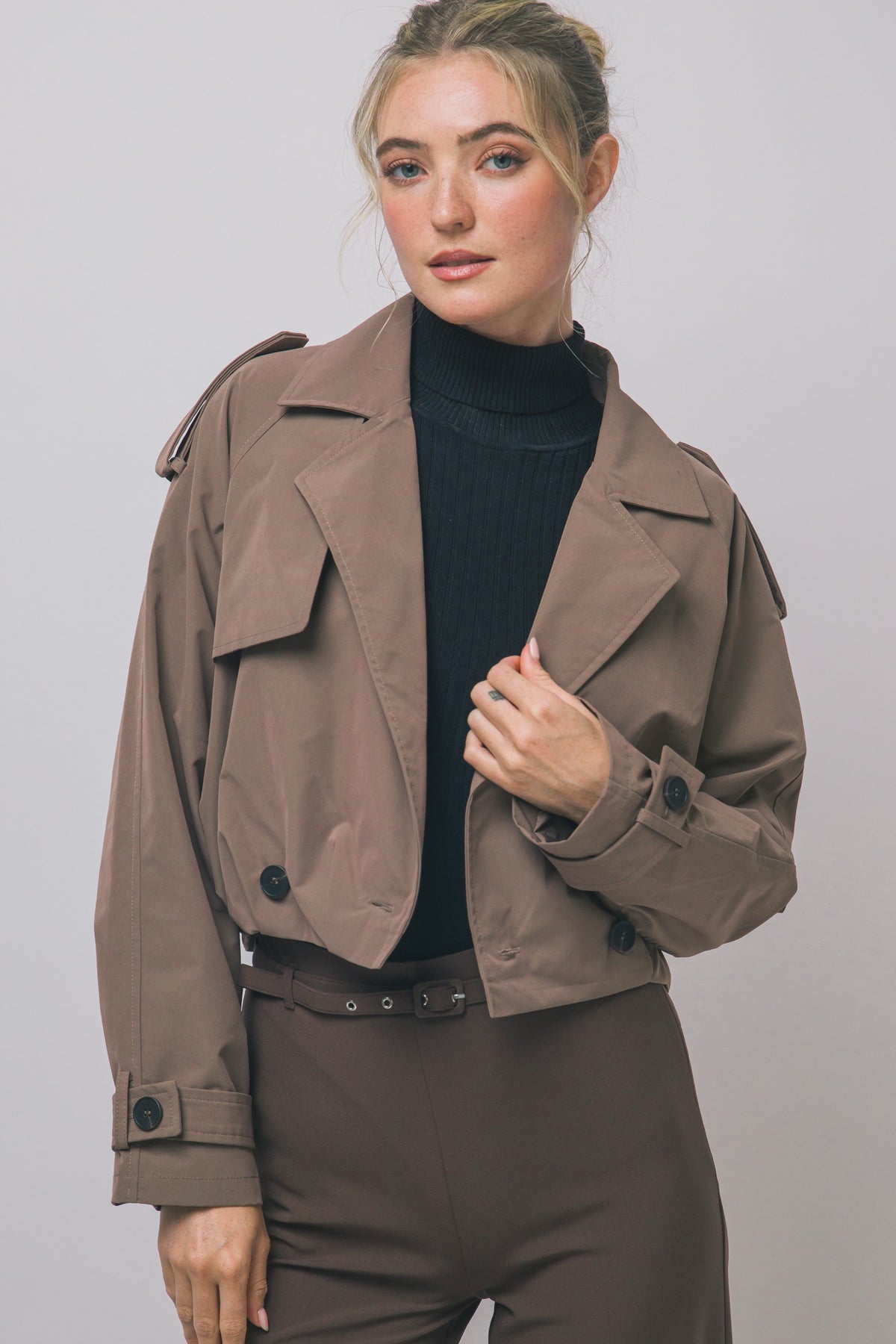 TRENCH COAT CROPPED