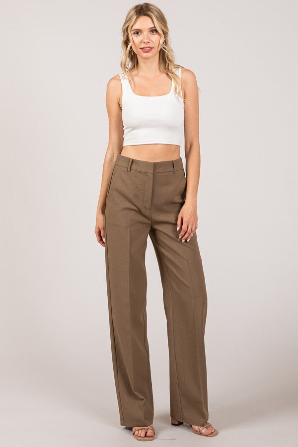 PANTALON TEXTURA PIERNA ANCHA