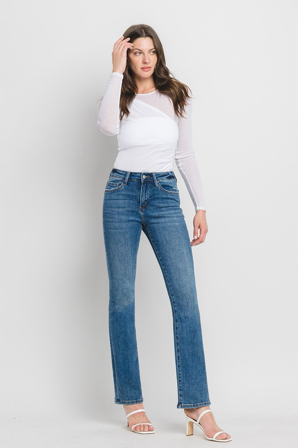 JEANS PIERNA BOOTCUT SLIM MEZCLILLA PREMIUM