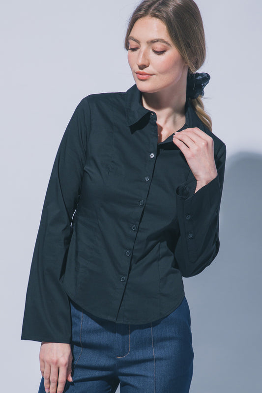 CAMISA FIBRA NATURAL AJUSTADA