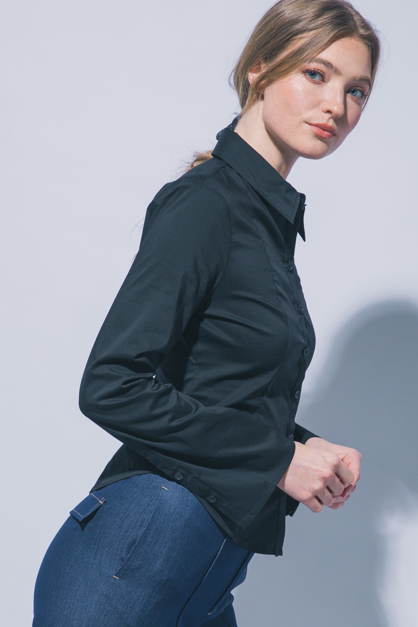 CAMISA FIBRA NATURAL AJUSTADA