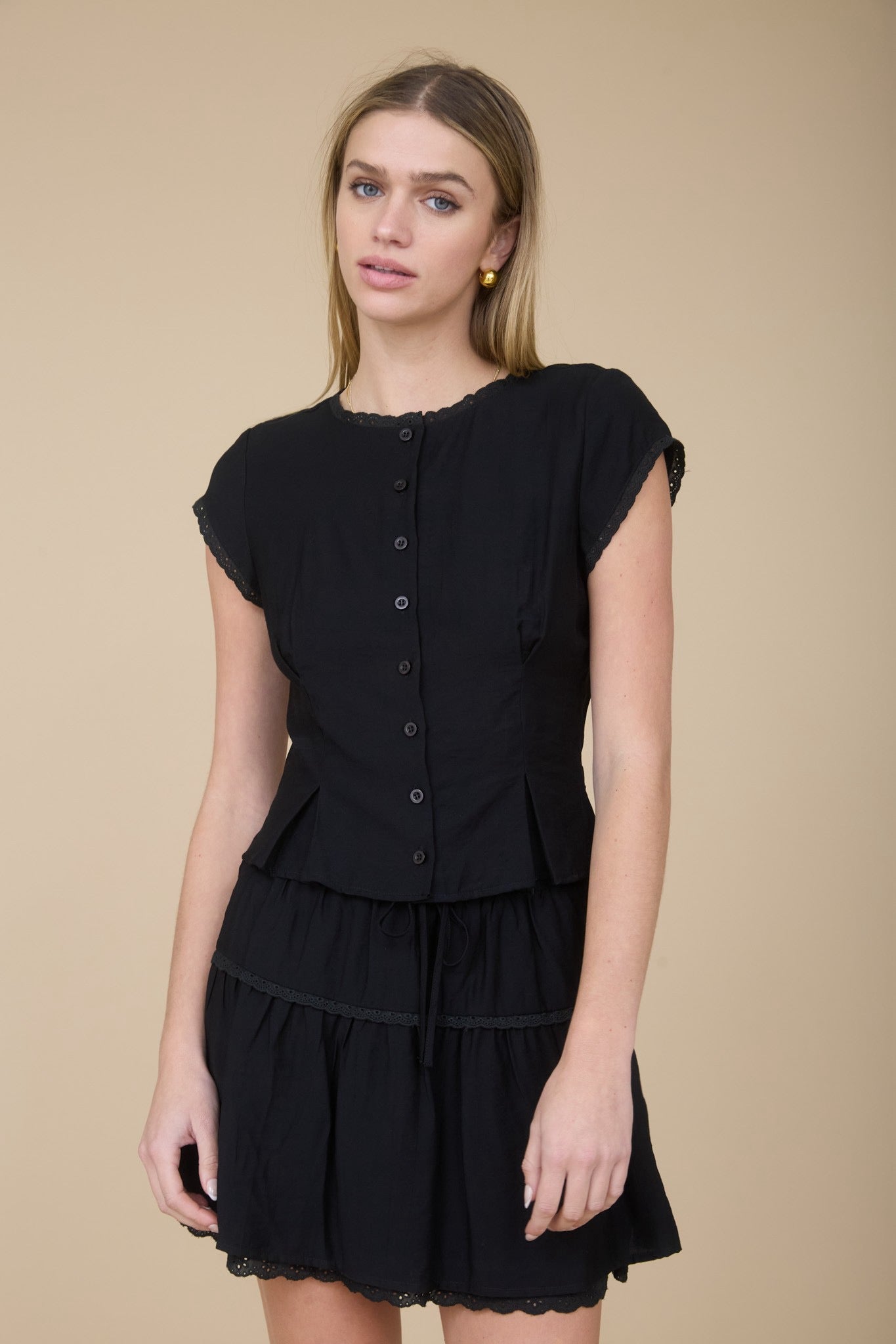 SET BLUSA/FALDA FIBRA NATURAL