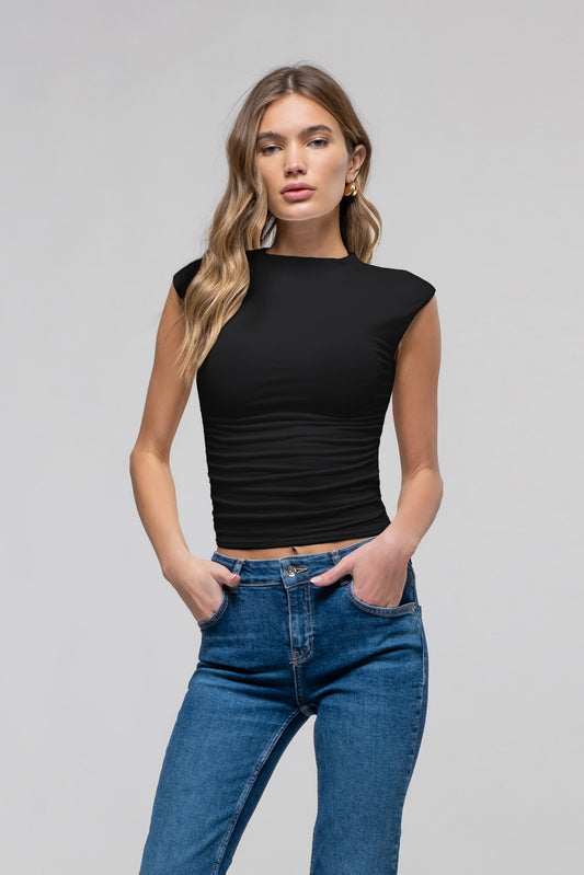 TOP CUELLO MOCK RAYON